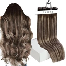 Clip in Human Hair Extensions Hair Highlight Blonde Full Head Hair Extensions