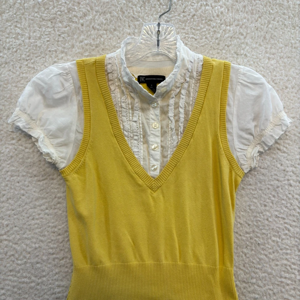 Blusa Top Y2K Vintage Pequeña Penny Big Bang Theory Cheesecake Uniforme de Fábrica Foto 4 de 4