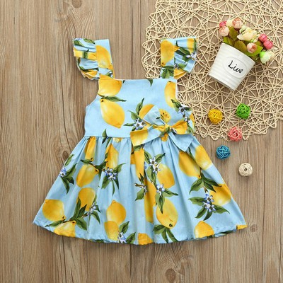 lemon print baby clothes
