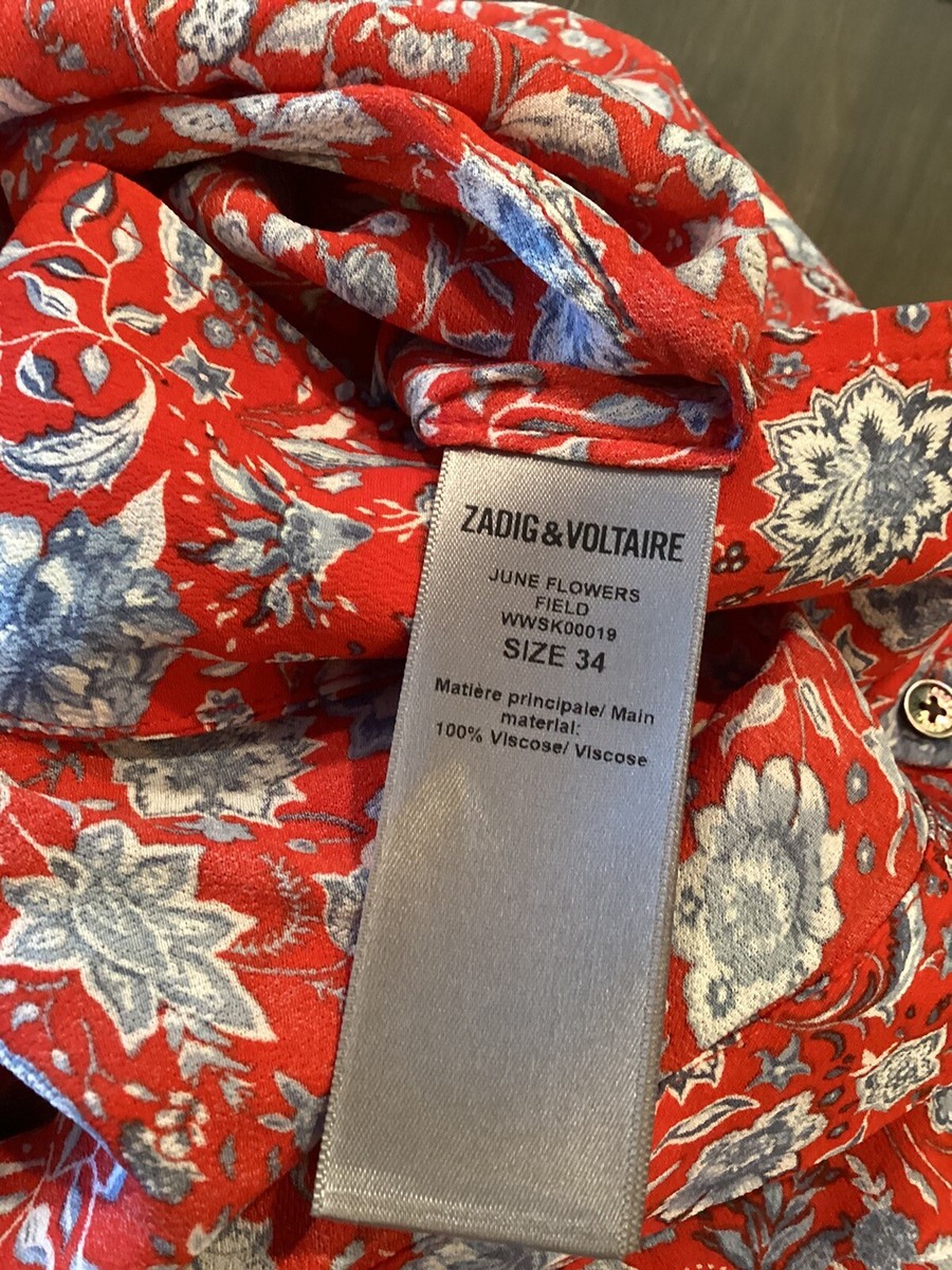 スカート ZADIG & VOLTAIRE MULTICOLOR VISCOSE SKIRT Zadig + Voltaire June Flower Skirt Size 34 Retail 368.00 | eBay