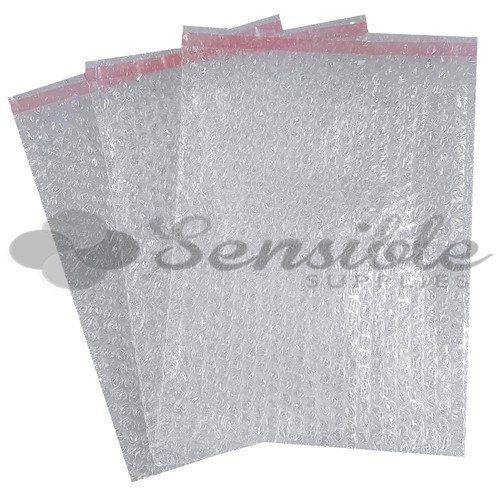 100 X BP4 CLEAR PEEL & SEAL PACKAGING BUBBLE WRAP POUCHES 230x285mm (9x11") - Picture 2 of 4