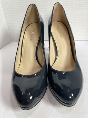 Stunning deep blue gloss Enzo Angiolini heels Size 10M