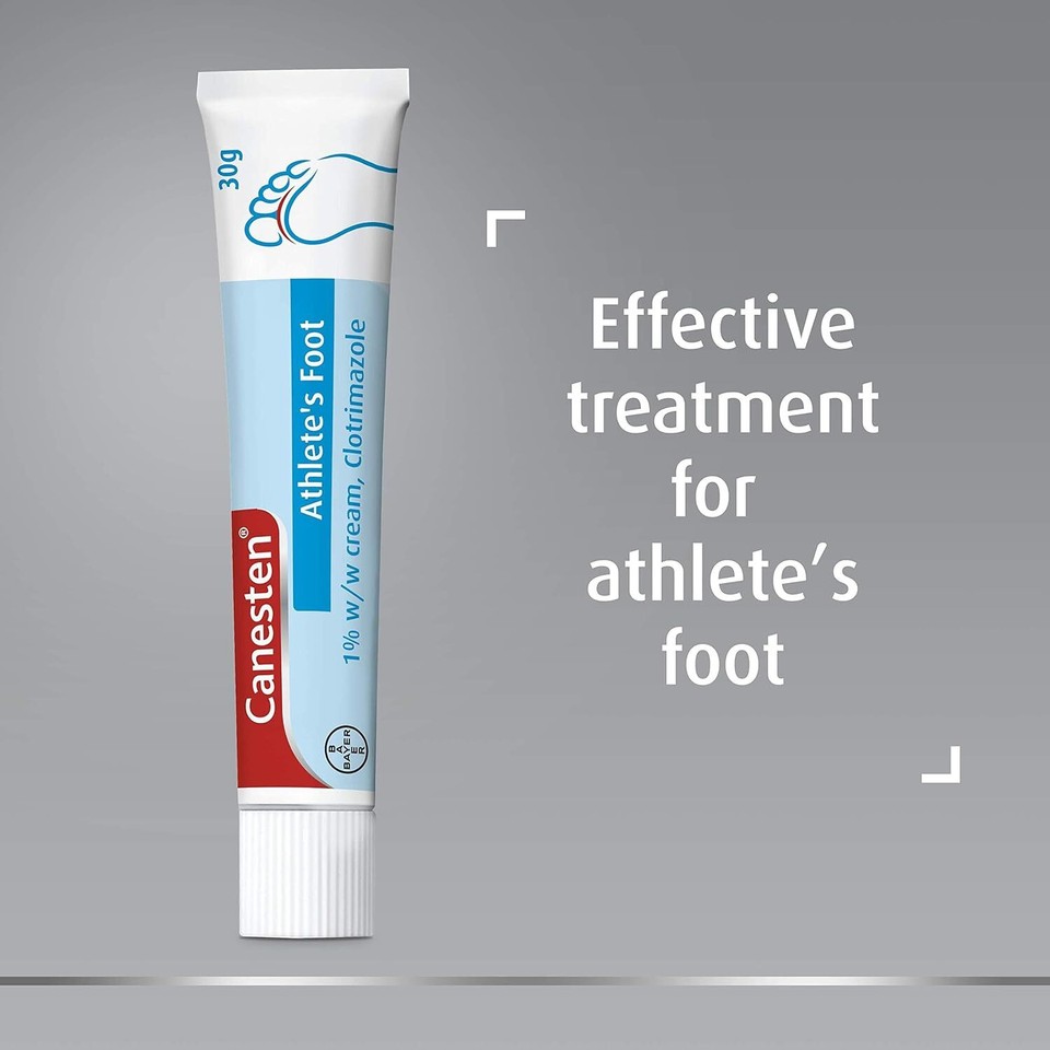 Canesten Athlete’s Foot 1 w/w Cream Effective Athlete’s Foot