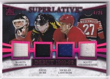 2014 Leaf ITG Used Superlative Brodeur, Bure, Lindstrom, Niedermayer Patch 4/25