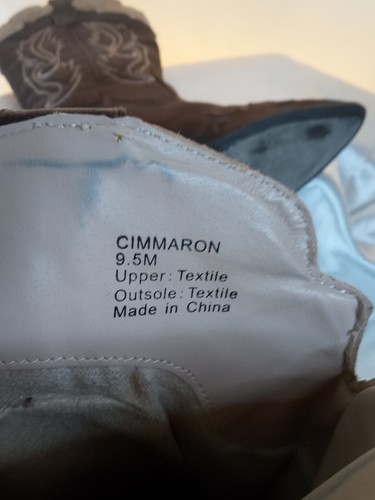 COCONUTS Size 9.5m Cimmaron Brown Comfy Western Cowgirl Boots - Picture 6 of 6