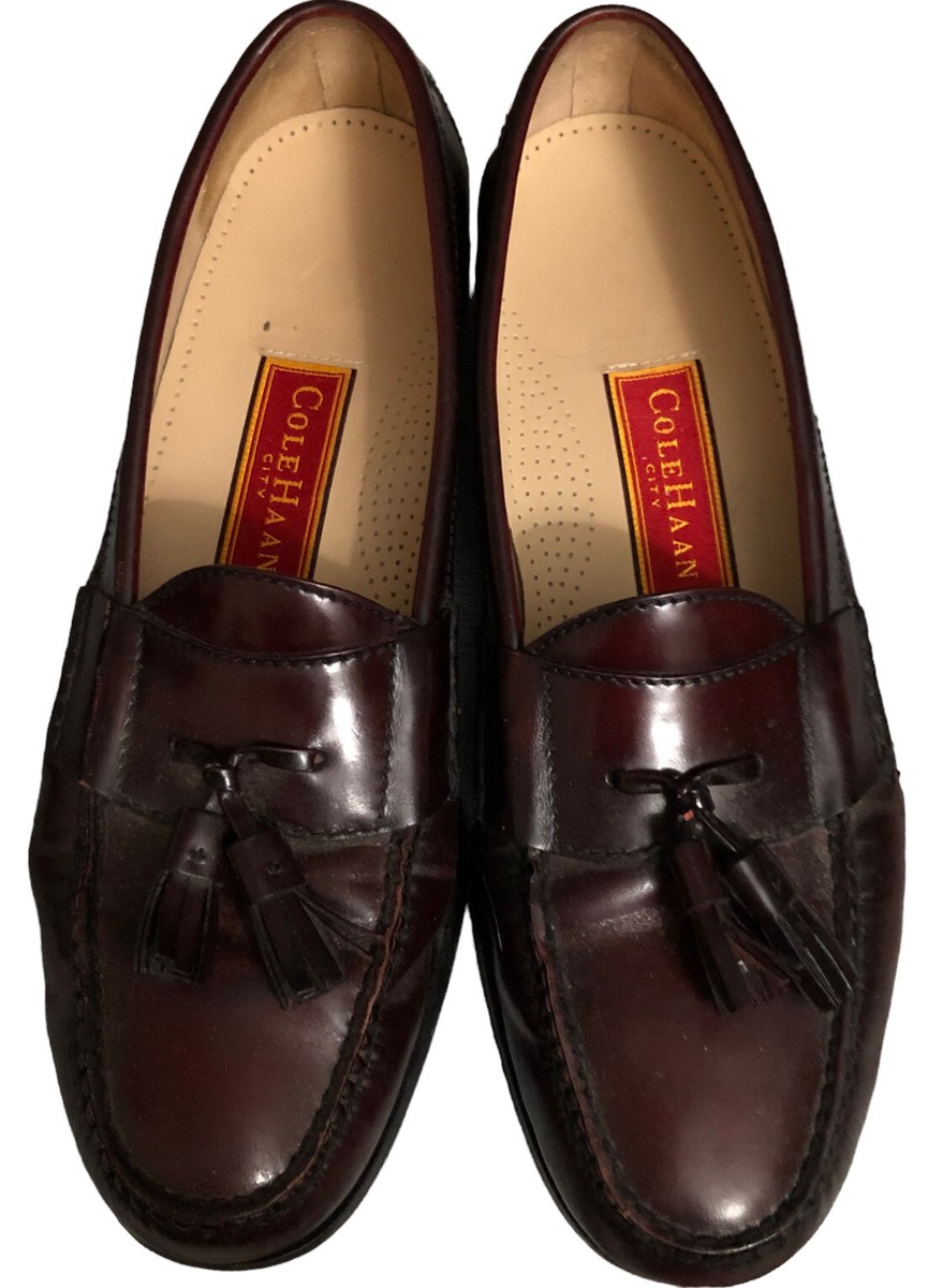 Cole Haan Men's Size 10 B Pinch Tassel Loafer Burgundy C03507 | eBay