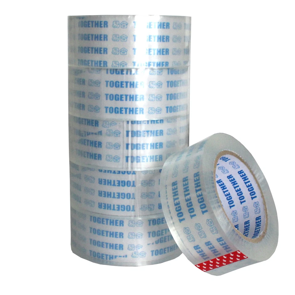 MARKENLOS Nastro adesivo trasparente nastro da imballaggio nastro per pacchi nastro adesivo per pacchi rulli adesivi 6 rotoli 80 m