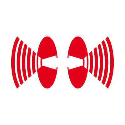 2 Aufkleber Lautsprecher 8cm Auto Fenster Tattoo Deko Folie Speaker Depeche Mode