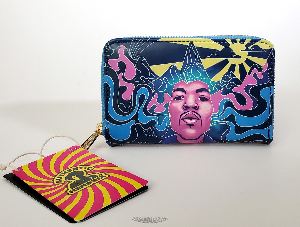 🚦Loungefly Jimi Hendrix Wallet - Authentic Hendrix - Glow In The