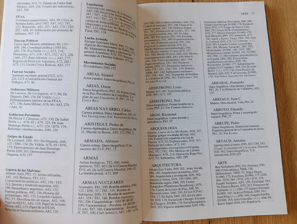 Índice General de los anuarios, temarios, protagonistas y décadas de 1899-1990 - Imagen 3 de 4