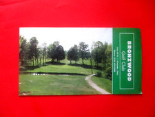 vtg - Golf Scorecard - BRONZWOOD GOLF CLUB gc - Kinsman OH - 1