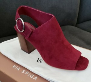 via spiga red sandals