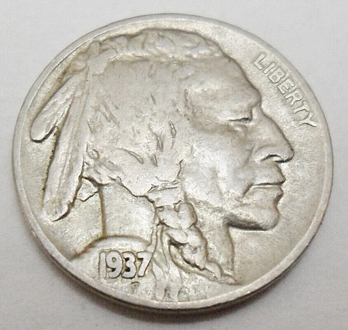1937 P INDIAN HEAD "BUFFALO" NICKEL   *VF - VERY FINE*   *FREE SHIPPING*