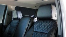 Coverking Diamond Stitch Leatherette Black Seat Covers for Honda S2000