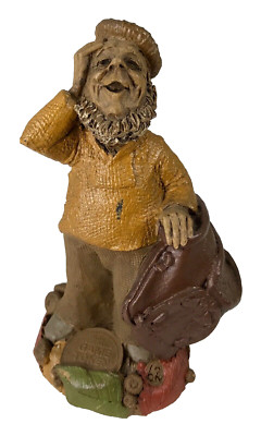 Tom Clark Gnome Who #5251 Ed #62 Cairn Studio 5''  COA 1994 Man with Satchel
