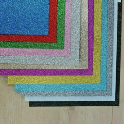 Firm glitter felt 23 x 30cm sheets