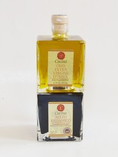 A SET OF CUCINA STACKABLE GLASS VINEGAR and OLIVE OIL,OIL DISPENSER- BRAND NEW