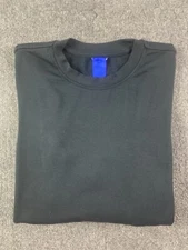 KIT AND ACE Mens Upgraded Brushed Long Sleeve Crew Neck Tee Shirt Size S Black