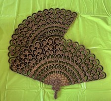 Pair Burwood 21in, EUC Gorgeous MCM Plastic, Made In USA Wall Fans! MCM!