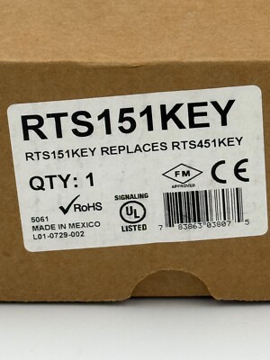 NEW Honeywell SystemSensor RTS151KEY Remote Test Stations