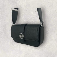 Michael Kors Tasche UmhäNgetasche Crossbody Jet Set Greenwich Schwarz Leder Neu