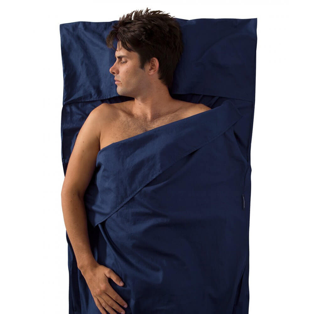 TRAVELLER NAVY Fodera in cotone Sea To Summit per dormire in campeggio all'apert