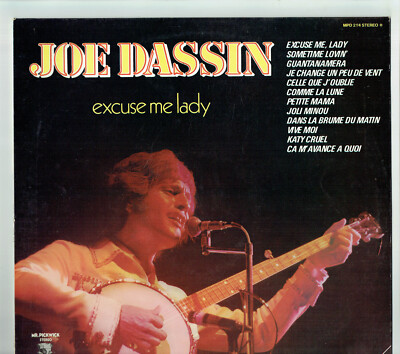 33T Joe DASSIN Vinyl LP 12 EXCUSE ME LADY -KAMERA HANDSCHUH - Mr. Pickwick 214 sehr guter Zustand NM