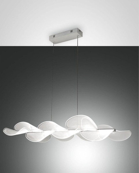 Fabas Luce Led Pendelleuchte Sylvie 2000X370Mm 40W Warmweiß Weiß Dimmbar-image