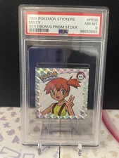 PSA 8 1999 Pokemon Sticker ~ Misty ~ ArtBox Series 1 Bonus Prism #PR36
