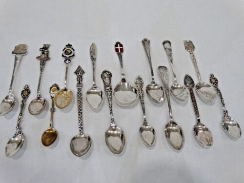 Vintage Sterling Souvenir & Demitasse Spoons  - Picture 1 of 7