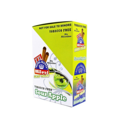 Hemparillo XXL Rolling Papers 2 Count Per Sleeve Pack of 25 (Sour Apple)