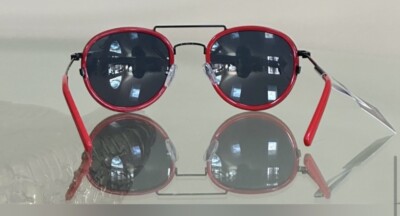 Perverse - Aviator Style Red Sunglasses Mirrored Lenses NWT  display picture 3