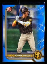 2022 BOWMAN BLUE /150 ROSMAN VERDUGO PADRES