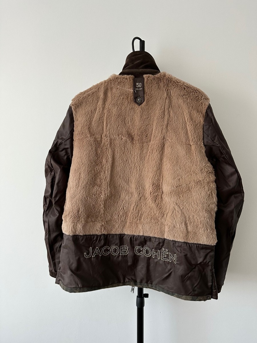 Jacob Cohen Military Camo wool blend fur lined coat jacket Jacob Cohen Military Camo wool blend fur lined coat jacket