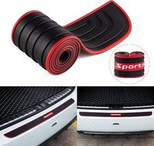 Universal Car Rear Bumper Protector, 41x3.5 Inch Anti-Scratch Rubber Exterior Ac
