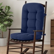 Rocking Chair Cushions Indoor, Glider 28 x 19 x 4 in  16 x 19 x 4 in 1 Black