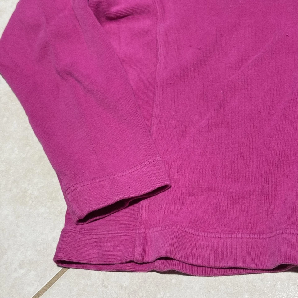 Tommy Bahama Sweatshirt Womens Medium Pink Aruba Half Zip Pullover Mock Neck - Image 4 of 4