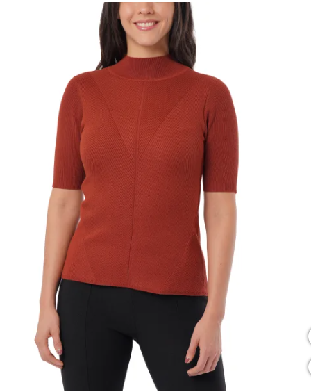 Cyrus Ladies' Mock Neck Top, S