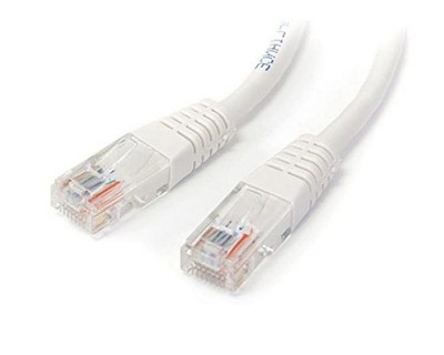 StarTech.com 15m Cat5e White Molded RJ45 UTP Cat 5e Patch Cable - 15 m Patch Cor