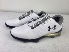 Under Armour Match Play Golf Shoes White Cork Insole - Men's Size 10 *READ*