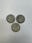 (3) 1950’s Roosevelt Dime Lot