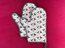 Passend zu Zeller Keramik - Hahn und Henne - 2 Topflappen / Handschuhe