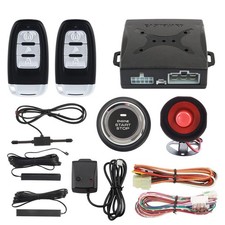 EASYGUARD EC003-NS PKE car Alarm Proximity Entry Push Start Button Remote Eng...