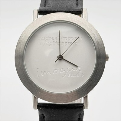 Imagine Studio John Lennon Commemorative Quartz Analog Watch Black Strap In hand