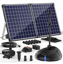 Biling Solar Pond Filter Kit 50W 2100 L/H Solar Powered Pond Filtration System