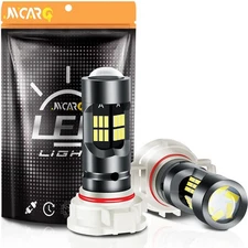 2* H16 LED 6000K Xenon White 360-degree Illumination High Performance