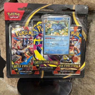 Mega Evolution Psyduck Promo Pokemon TCG Booster 3-Pack
