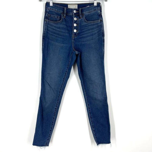 Everlane The Vintage Skinny Jean Button Fly Blue Size 26 Ankle NWOT - Picture 7 of 7