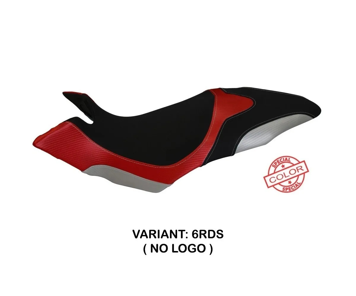 Seat saddle cover Aosta SC Red-Silver TPZ MV AGUSTA DRAGSTER 800 2014 2018 qO