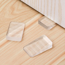 Rubber Wedges Shims 6 Pack Table Wedge Clear Toilet Shims for Leveling, Furnitur